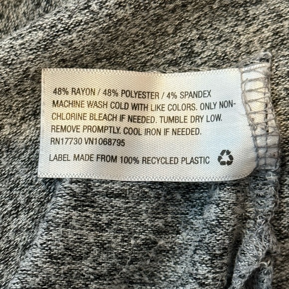 A New Day Gray Heather Sleeveless Hi-Lo Tank - Picture 6 of 6